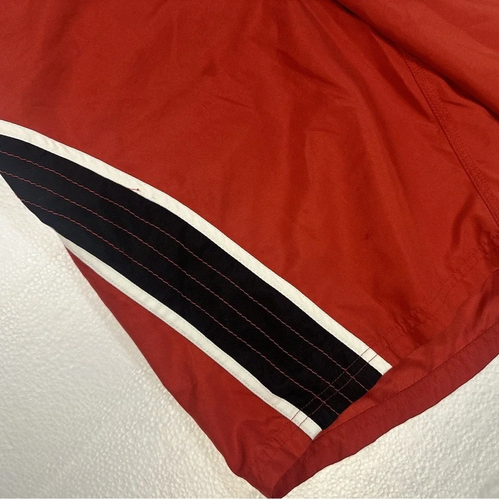 Nike Red Black Men's‎ Swim Trunks Size L Pockets - Vintage Nike Swim Shorts